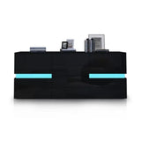 BUFFET SIDEBOARD CABINET HIGH GLOSS RGB LED STORAGE