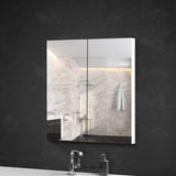 CEFITO BATHROOM MIRROR CABINET 600X720MM WHITE
