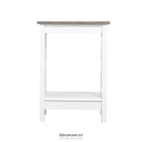 COASTAL SIDE TABLE IN WHITE AND GREY