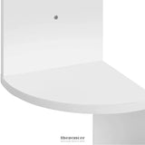 CORNER SHELF 5-TIER ZIGZAG WALL MOUNT WHITE