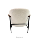 DENMARK ARM CHAIR POLYESTER FABRIC UPHOLSTERY WOODEN
