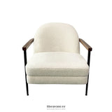 DENMARK ARM CHAIR POLYESTER FABRIC UPHOLSTERY WOODEN