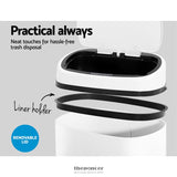 DEVANTI 68L MOTION SENSOR BIN RUBBISH AUTOMATIC WHITE