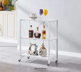 EKKIO FOLDABLE STORAGE SHELF 3 TIER (WHITE)
