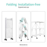 EKKIO FOLDABLE STORAGE SHELF 3 TIER (WHITE)