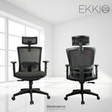 EKKIO ZORAE - OFFICE CHAIR (BLACK) EK-OC-100-SQ