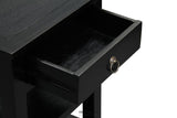ELLIOT 1 DRAWER LAMP TABLE (BLACK)