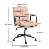 FAUX LEATHER OFFICE CHAIR -BLACK