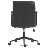 FAUX LEATHER OFFICE CHAIR -BLACK