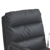 FAUX LEATHER OFFICE CHAIR -BLACK