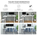 FORTIA L SHAPED SIT TO STAND UP CORNER STANDING DESK 72