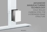 FORTIA L SHAPED SIT TO STAND UP CORNER STANDING DESK 72