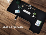 FORTIA L SHAPED SIT TO STAND UP CORNER STANDING DESK 72