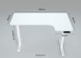 FORTIA L SHAPED SIT TO STAND UP CORNER STANDING DESK 72