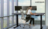 FORTIA L SHAPED SIT TO STAND UP CORNER STANDING DESK 72
