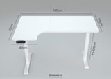 FORTIA L SHAPED SIT TO STAND UP CORNER STANDING DESK 72