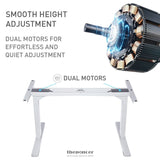 FORTIA SIT TO STAND UP STANDING DESK 150X70CM 62 - 128CM
