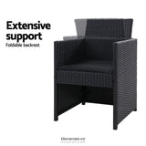 GARDEON 2PC OUTDOOR DINING CHAIRS PATIO FURNITURE WICKER
