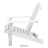 GARDEON 3PC ADIRONDACK OUTDOOR TABLE AND CHAIRS WOODEN