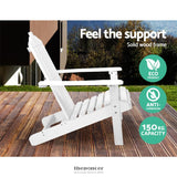 GARDEON 3PC ADIRONDACK OUTDOOR TABLE AND CHAIRS WOODEN