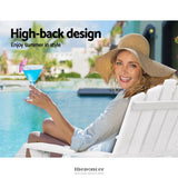 GARDEON 3PC ADIRONDACK OUTDOOR TABLE AND CHAIRS WOODEN