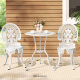 GARDEON 3PC PATIO FURNITURE OUTDOOR BISTRO SET DINING
