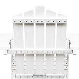 GARDEON 5PC ADIRONDACK OUTDOOR TABLE AND CHAIRS WOODEN SUN