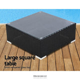 GARDEON 7-PIECE OUTDOOR SOFA SET WICKER COUCH LOUNGE