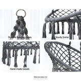 GARDEON HAMMOCK CHAIR OUTDOOR HANGING MACRAME COTTON INDOOR