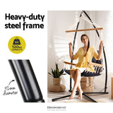 GARDEON HAMMOCK CHAIR WITH STEEL STAND ARMREST OUTDOOR