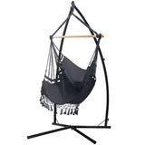 GARDEON HAMMOCK CHAIR WITH STEEL STAND HANGING OUTDOOR