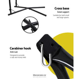GARDEON HAMMOCK CHAIR WITH STEEL STAND HANGING OUTDOOR