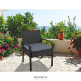 GARDEON OUTDOOR DINING CHAIRS PATIO FURNITURE RATTAN CHAIR