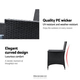 GARDEON OUTDOOR DINING SET 9 PIECE WICKER LOUNGE SETTING