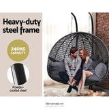 GARDEON OUTDOOR EGG SWING CHAIR HANGING POD CHAIR WICKER