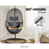 GARDEON OUTDOOR EGG SWING CHAIR WICKER RATTAN FURNITURE POD