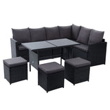 GARDEON OUTDOOR FURNITURE DINING SETTING SOFA SET LOUNGE