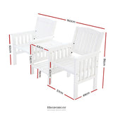 GARDEON OUTDOOR GARDEN BENCH LOVESEAT WOODEN TABLE CHAIRS