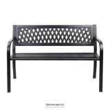 GARDEON OUTDOOR GARDEN BENCH SEAT STEEL OUTDOOR FURNITURE 2