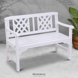 GARDEON OUTDOOR GARDEN BENCH WOODEN CHAIR 2 SEAT PATIO