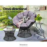 GARDEON OUTDOOR LOUNGE SETTING FURNITURE WICKER PAPASAN
