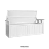 GARDEON OUTDOOR STORAGE BENCH BOX 129CM WOODEN GARDEN TOY