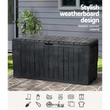 GARDEON OUTDOOR STORAGE BOX 220L LOCKABLE ORGANISER GARDEN