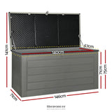 GARDEON OUTDOOR STORAGE BOX 680L CONTAINER LOCKABLE GARDEN