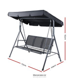 GARDEON OUTDOOR SWING CHAIR GARDEN BENCH FURNITURE CANOPY 3
