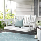 GARDEON PORCH SWING CHAIR WITH CHAIN GARDEN BENCH OUTDOOR