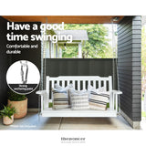 GARDEON PORCH SWING CHAIR WITH CHAIN GARDEN BENCH OUTDOOR