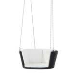 GARDEON RATTAN PORCH SWING CHAIR WITH CHAIN CUSHION OUTDOOR