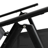 GARDEON SUN LOUNGE OUTDOOR LOUNGER ALUMINIUM FOLDING BEACH