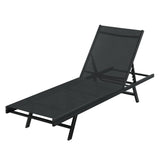 GARDEON SUN LOUNGE OUTDOOR LOUNGER STEEL BEACH CHAIR PATIO